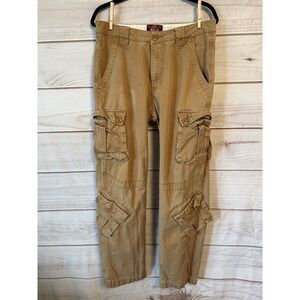 Match Union Workwear Cargo Brown Pants, Size 32